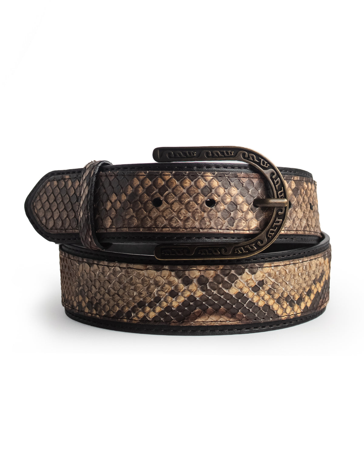 Ranch Taupe Python Belt - Cb508