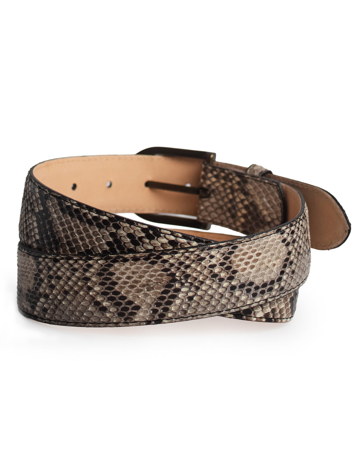 Classic Natural Python Belt - Cb403
