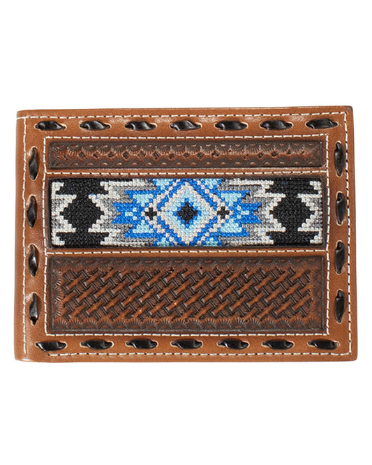 Men's Diamond Embroidered Bifold Wallet - d250009602