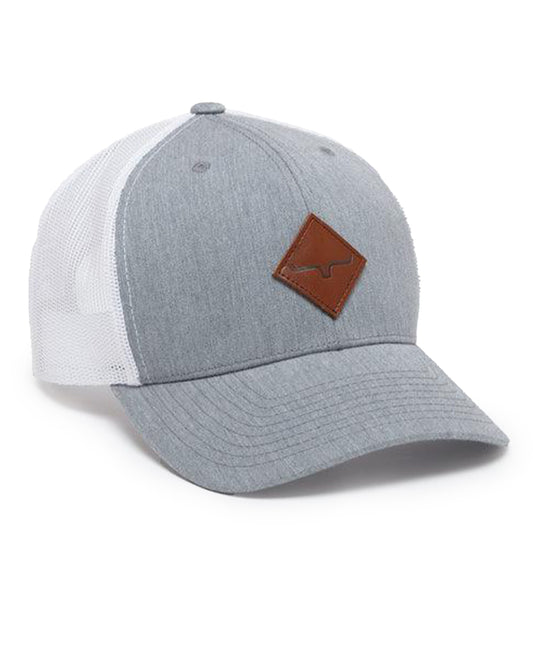 Kimes Ranch Diamond Cap in Grey Heather/White at Skip's Western Outfitters