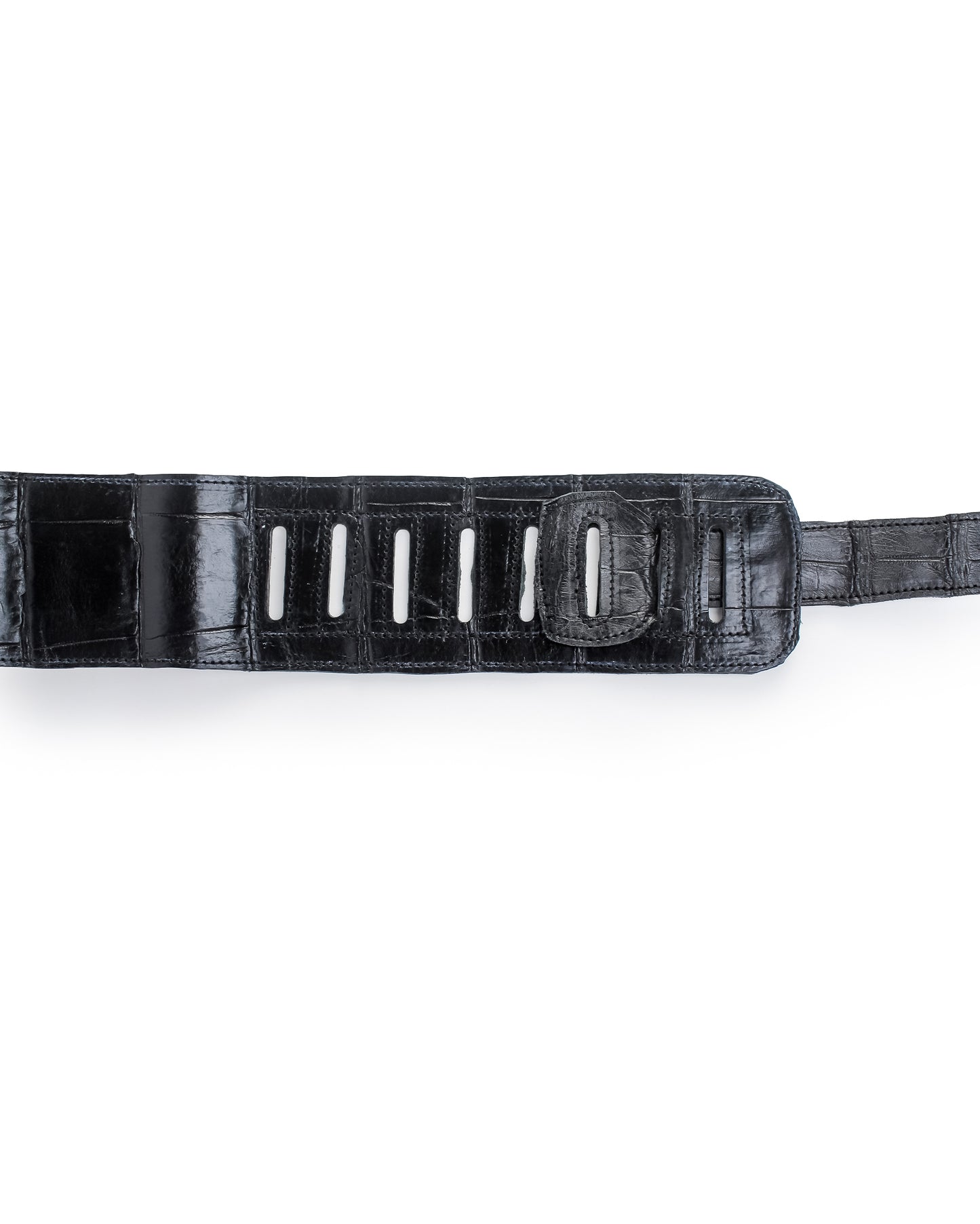 Alligator Guitar Strap - Black