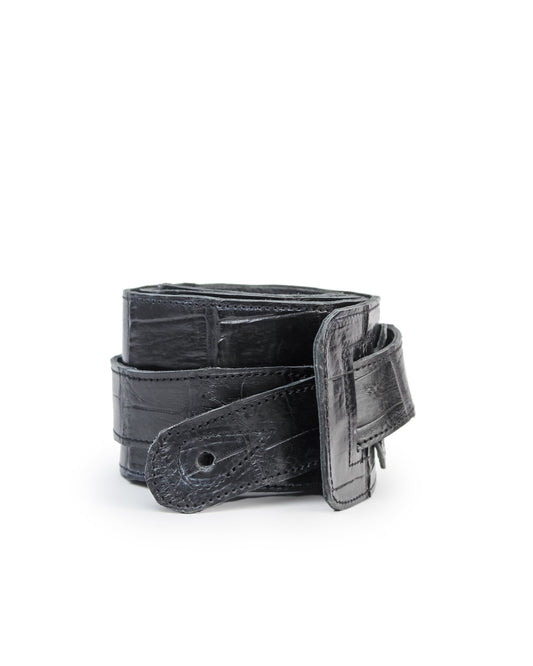 Alligator Guitar Strap - Black