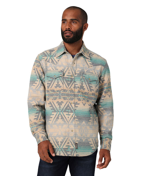 Men's Retro Premium Western Shirt - 112330767 by Wrangler from Skip’s Western Outfitters | WRA-112330767-S-REG