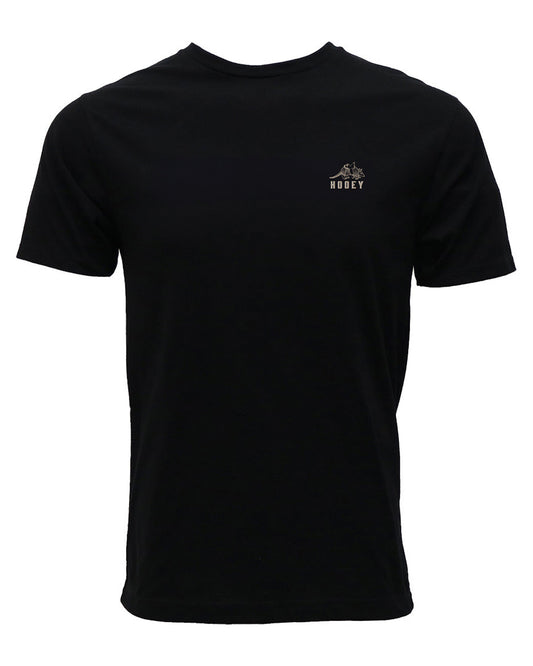 Men's Desert Dillo Crew Neck T-Shirt by Hooey from Skip’s Western Outfitters | HOO-HT1889BK-S-BLACK