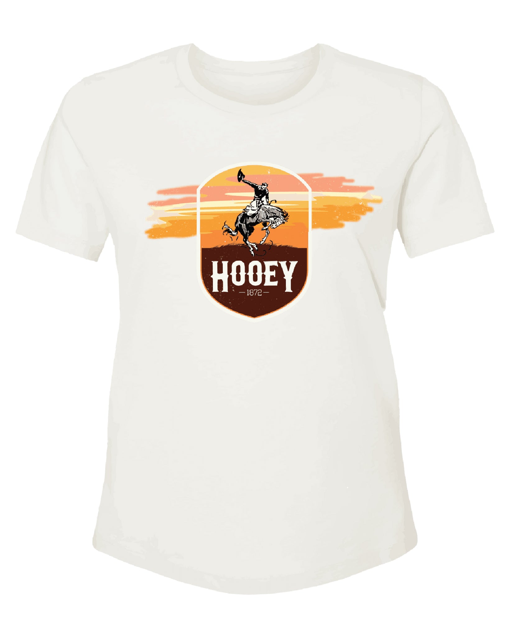 Women's Cheyenne Sunset T-Shirt by Hooey from Skip’s Western Outfitters | HOO-HT1643CR-L