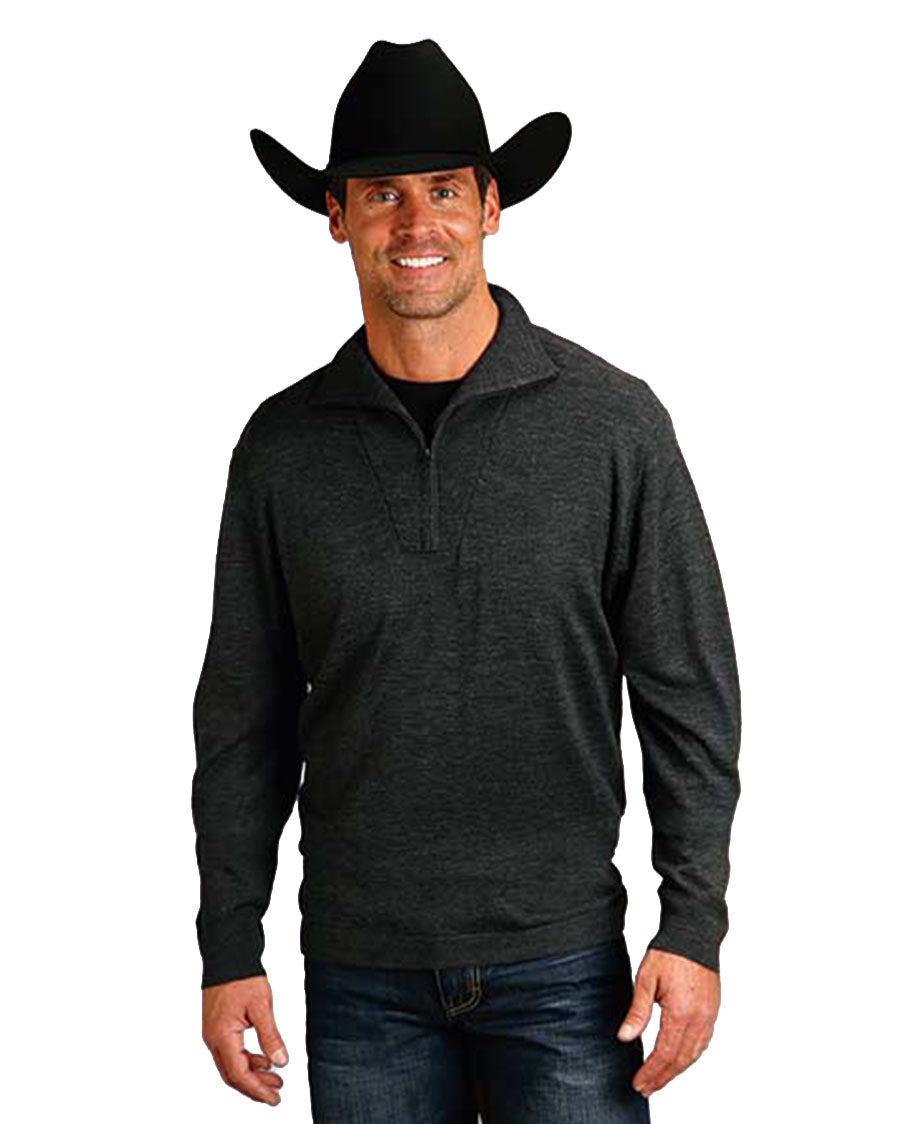 Wool Blend Heathered Sweater - 11-014-0120-6065 GY