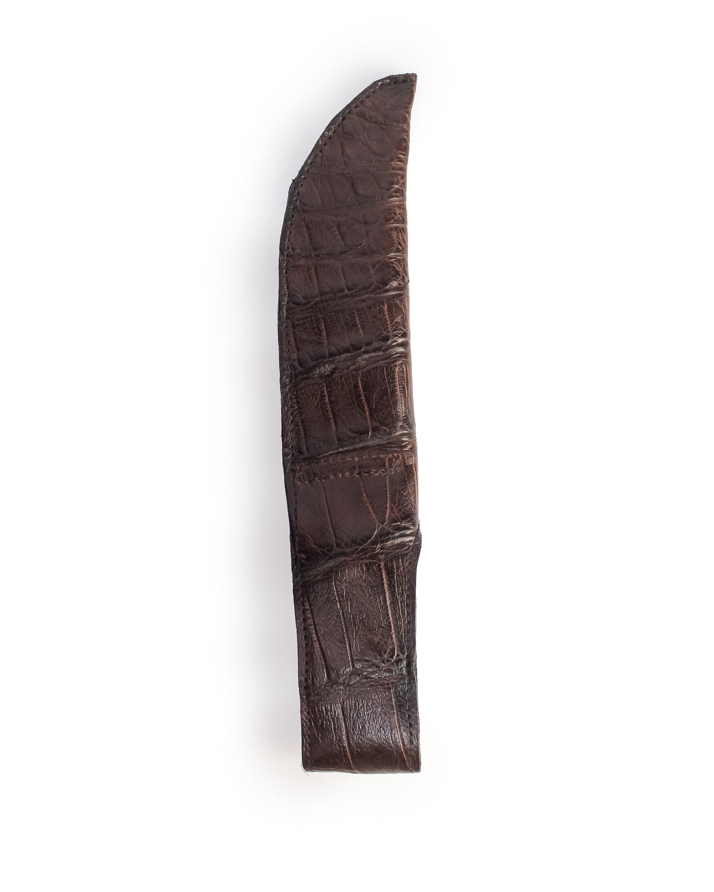 Large Alligator Knife Holster with Jungle Master Knife - Brown
