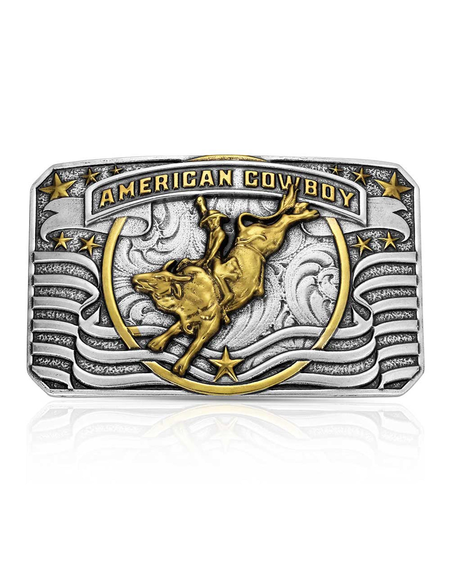 American Cowboy Bull Rider Buckle - A1075P