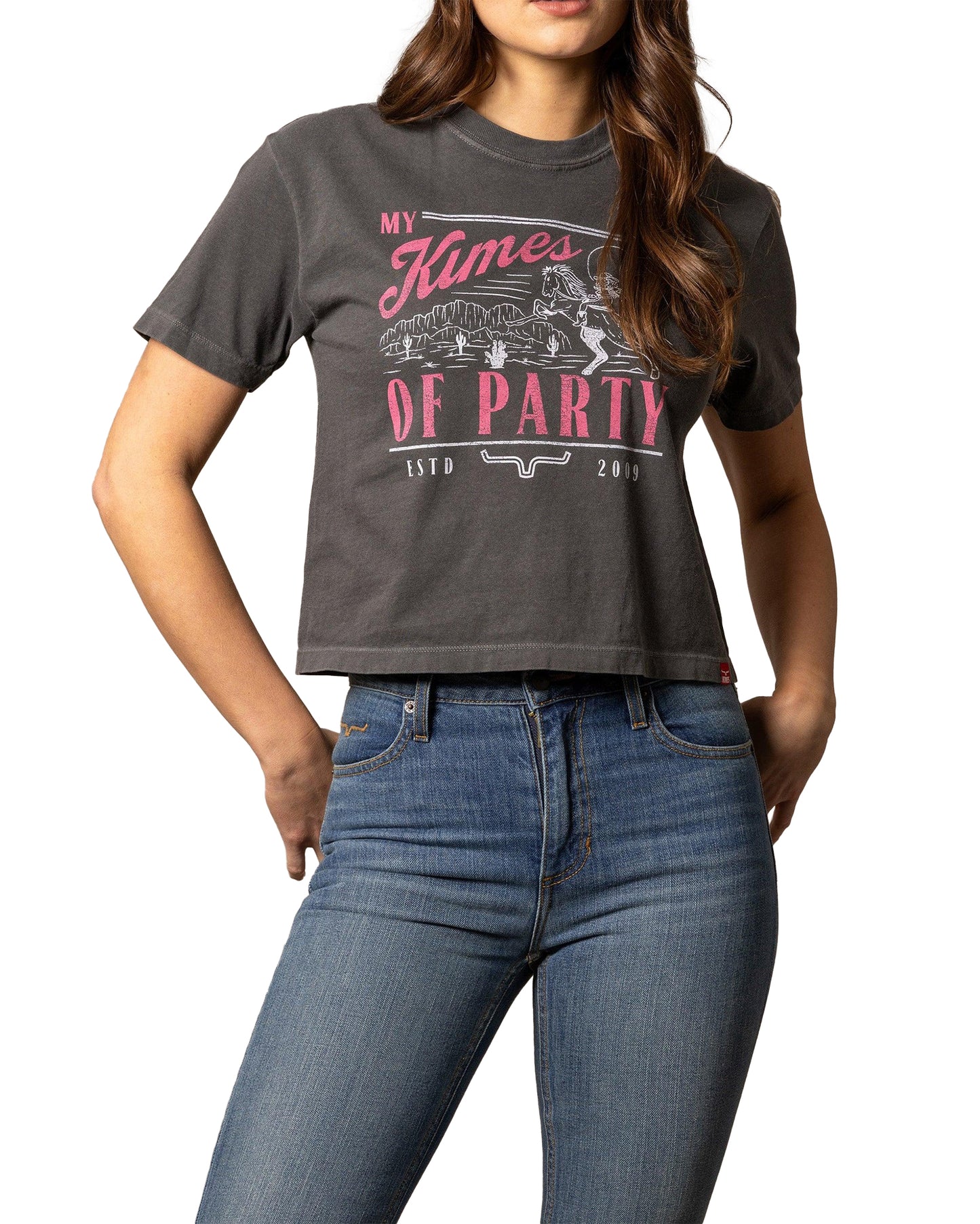 Kimes Ranch Women's Party Shirt in Pepper at Skip's Western Outfitters