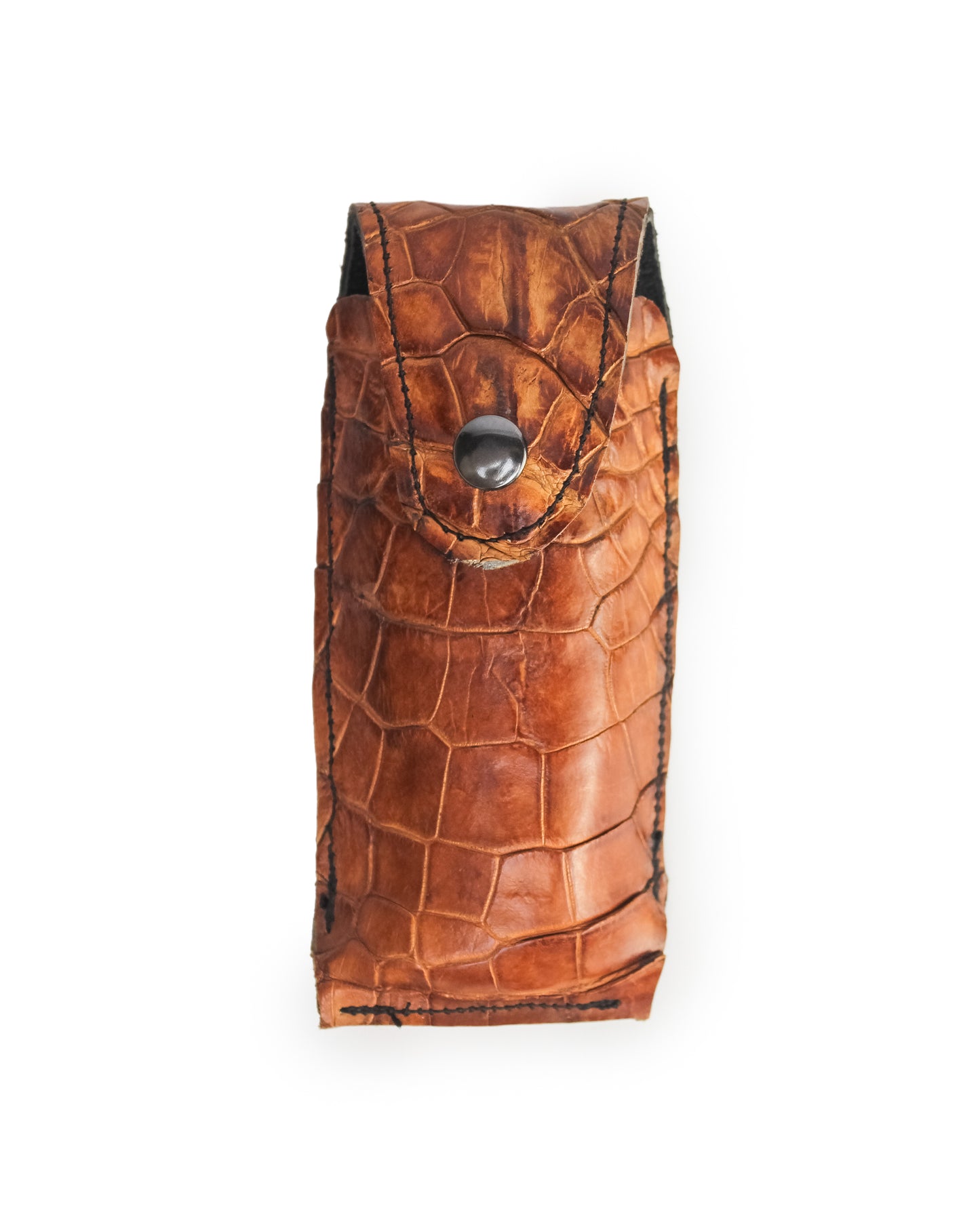 Alligator Knife & Holster - Cognac