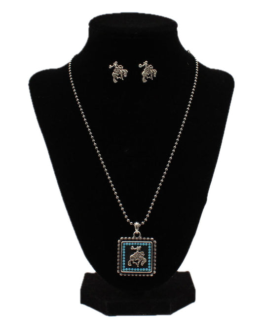 Bronc Jewelry Set - 29613 by Blazin Roxx from Skip’s Western Outfitters | MFW-29613-O/S