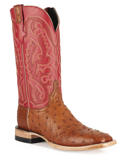 Men's Cognac Exotic Western Boots by Resistol Boots from Skip’s Western Outfitters | RSB-RB0104052SS-080-D