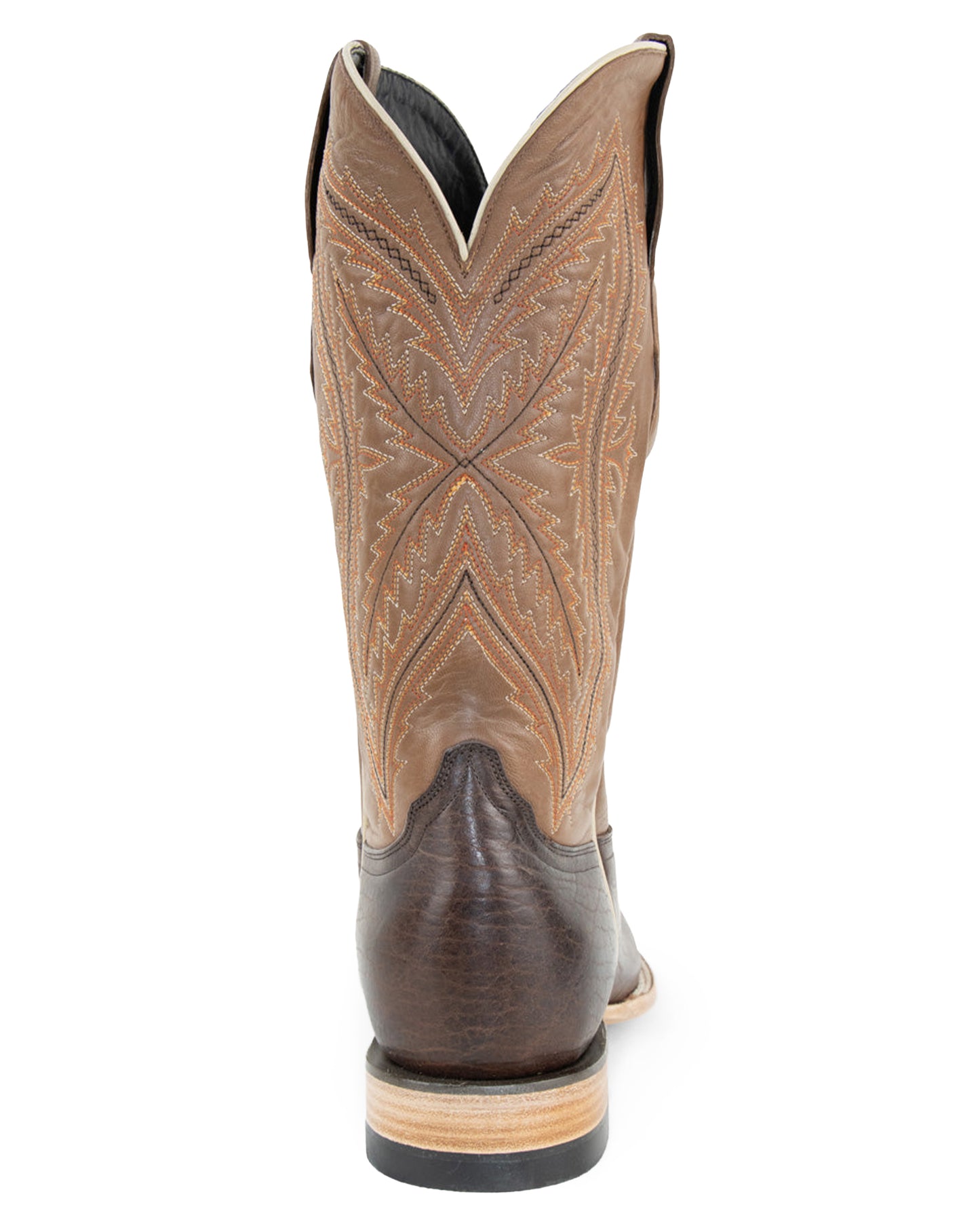 Men's Chocolate Bison Western Boots