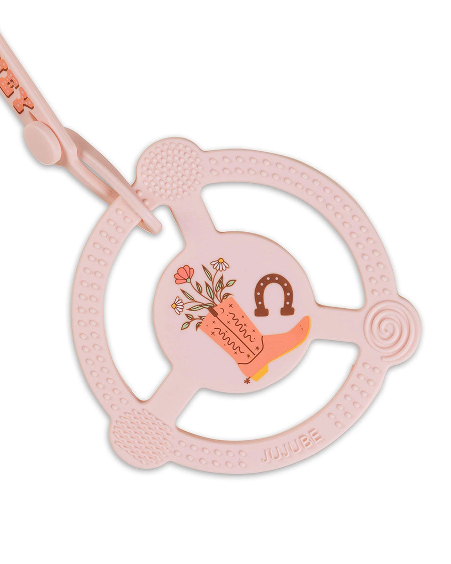 Bloomin' Boot Silicone Teether Ring With Detachable Clip - Jf32040Bbt