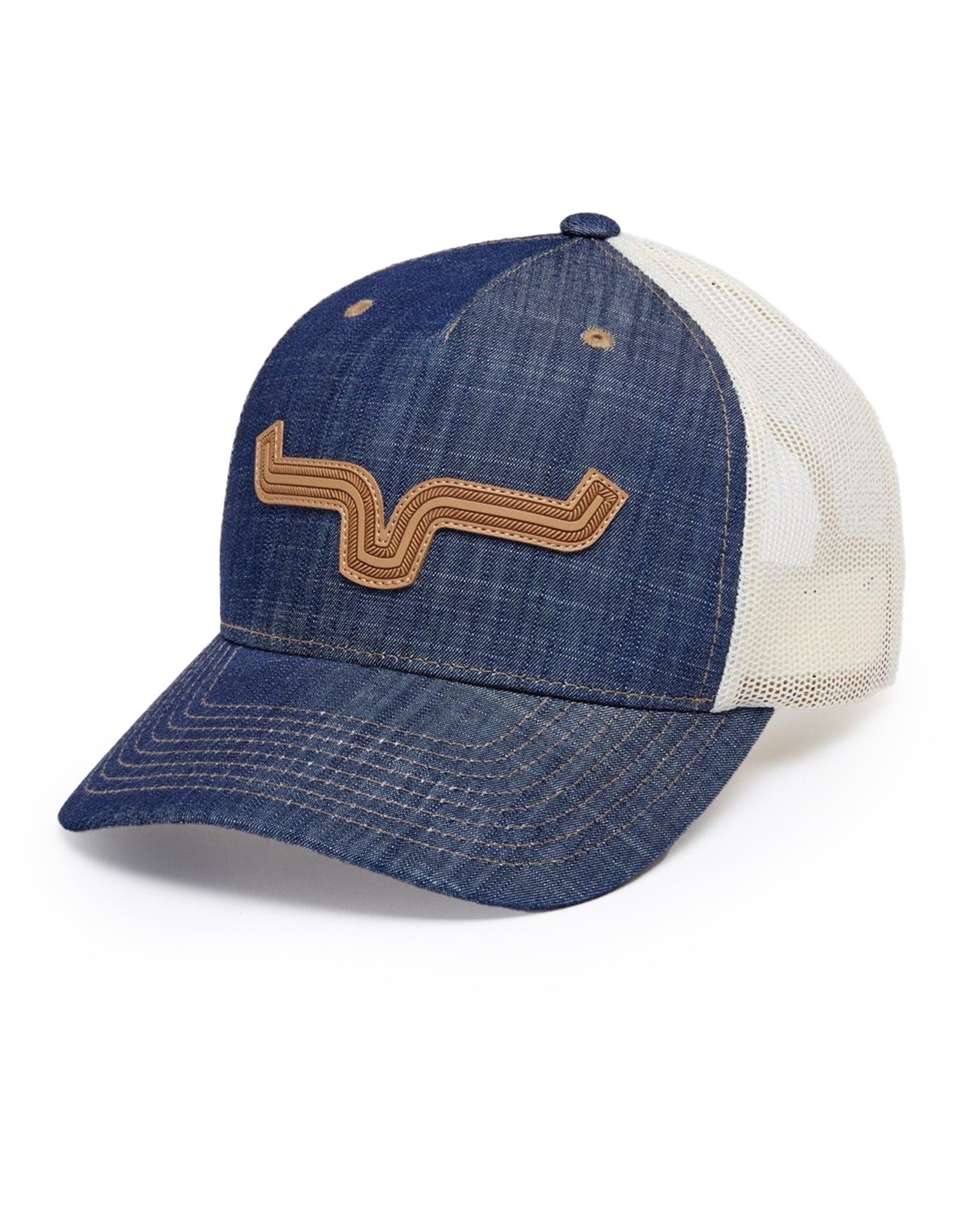 Kimes Ranch Roped LP Trucker Cap in Denim at Skip's Western Outfitters