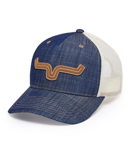 Kimes Ranch Roped LP Trucker Cap in Denim at Skip's Western Outfitters