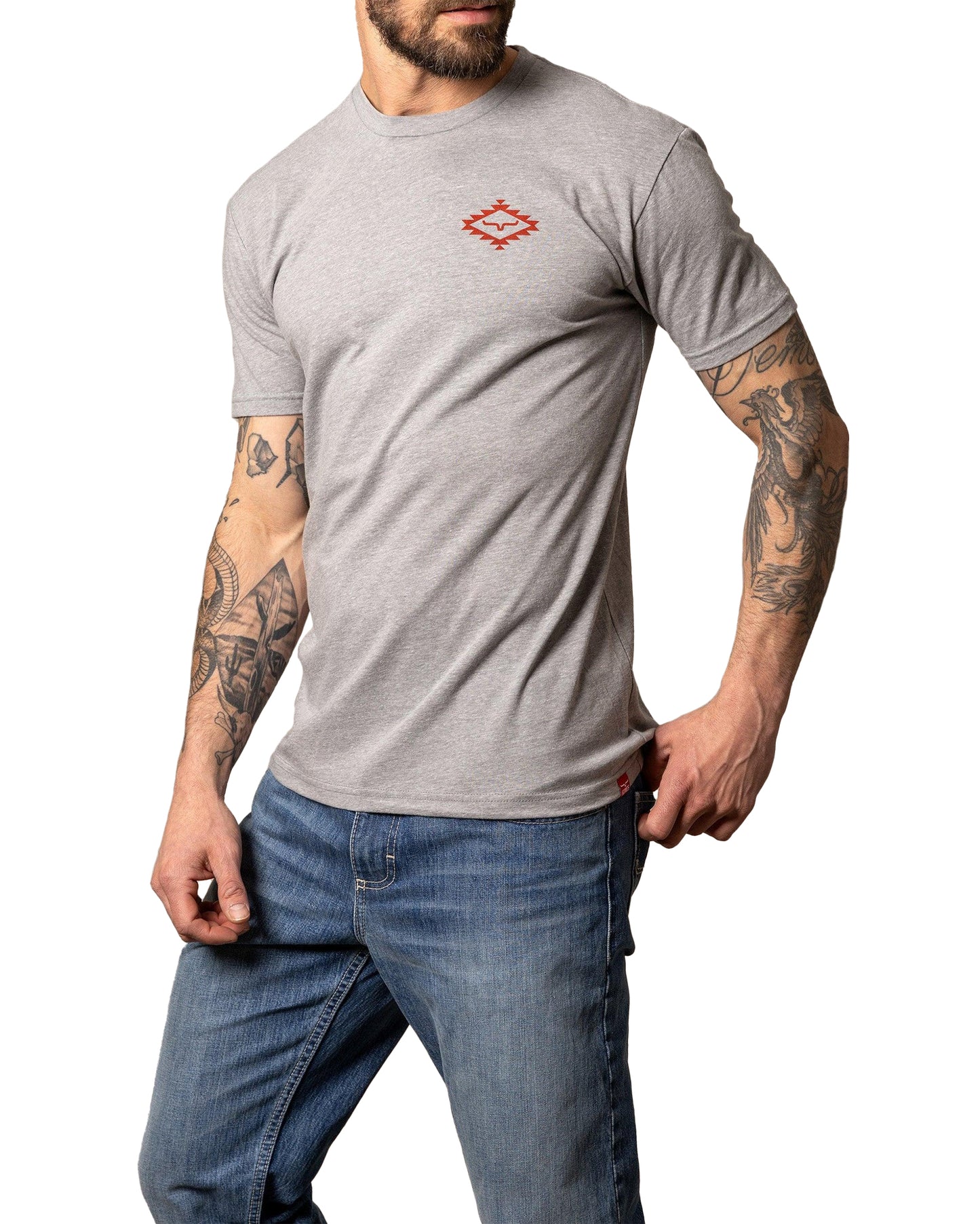 Kimes Ranch Men's San Juan Short Sleeve T-Shirt in Dark Grey Heather at Skip's Western Outfitters