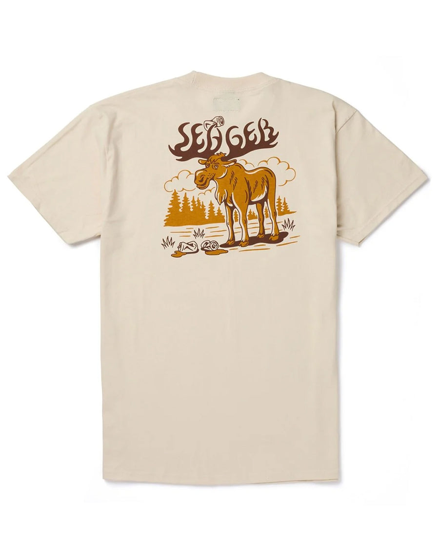 Men's Tipsy Moose Tee by Seager from Skip’s Western Outfitters | SEA-MTF24TMOOSWHT-S-VINTAGE-WHITE