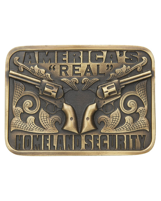 America’s “Real” Homeland Security Belt Buckle by AndWest from Skip’s Western Outfitters | AWE-559-06-O/S-Reg