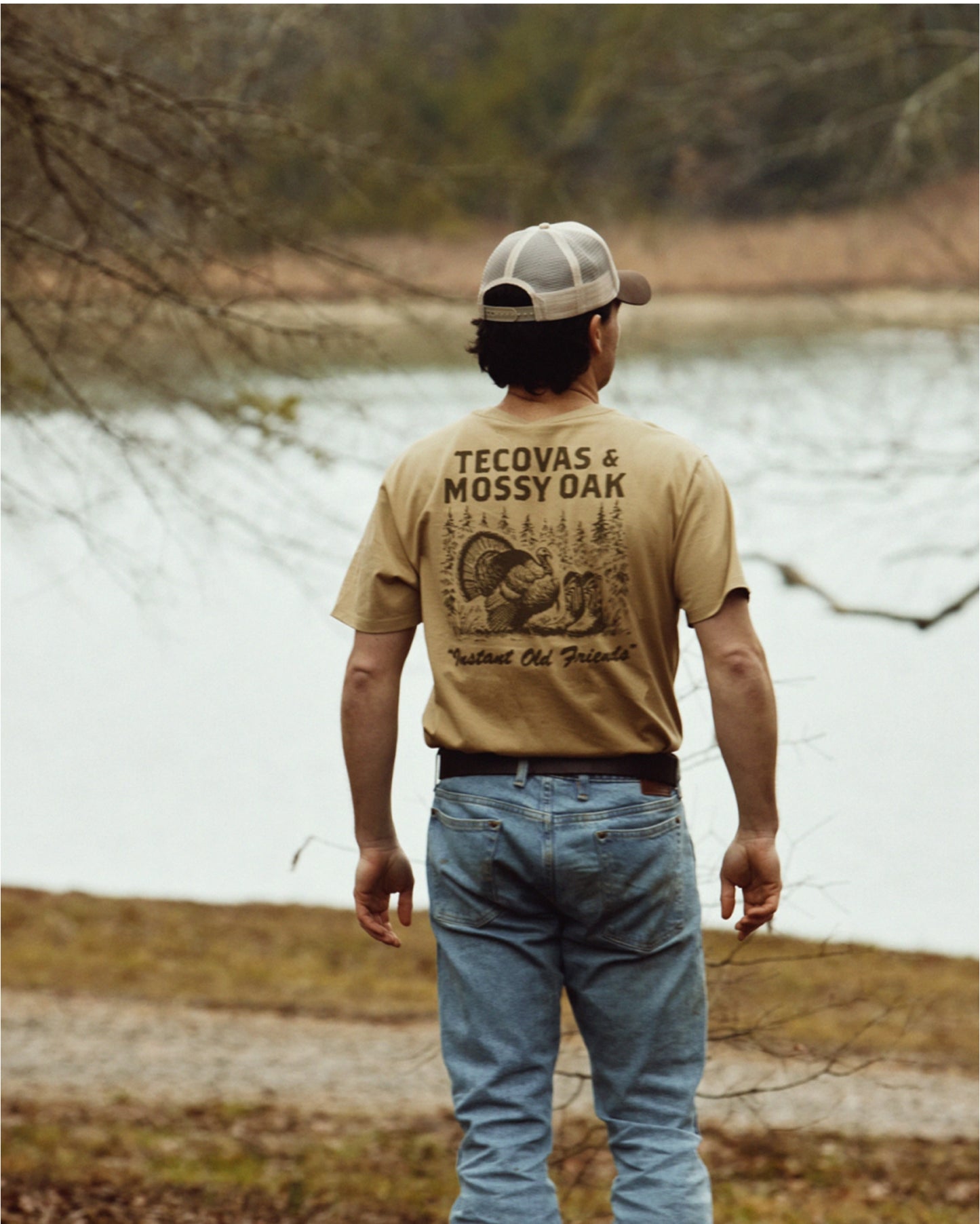 Men's Tecovas X Mossy Oak Turkey & Boots Tee - 61118-Kho