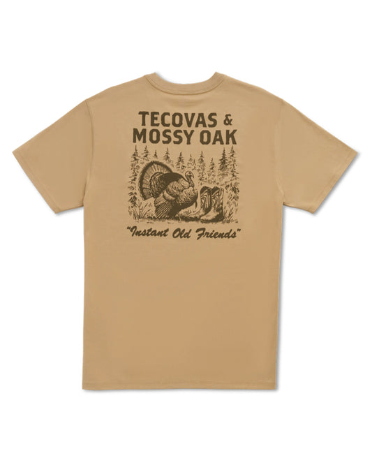 Men's Tecovas X Mossy Oak Turkey & Boots Tee - 61118-Kho by Tecovas from Skip’s Western Outfitters | TEC-61118-KHO-S