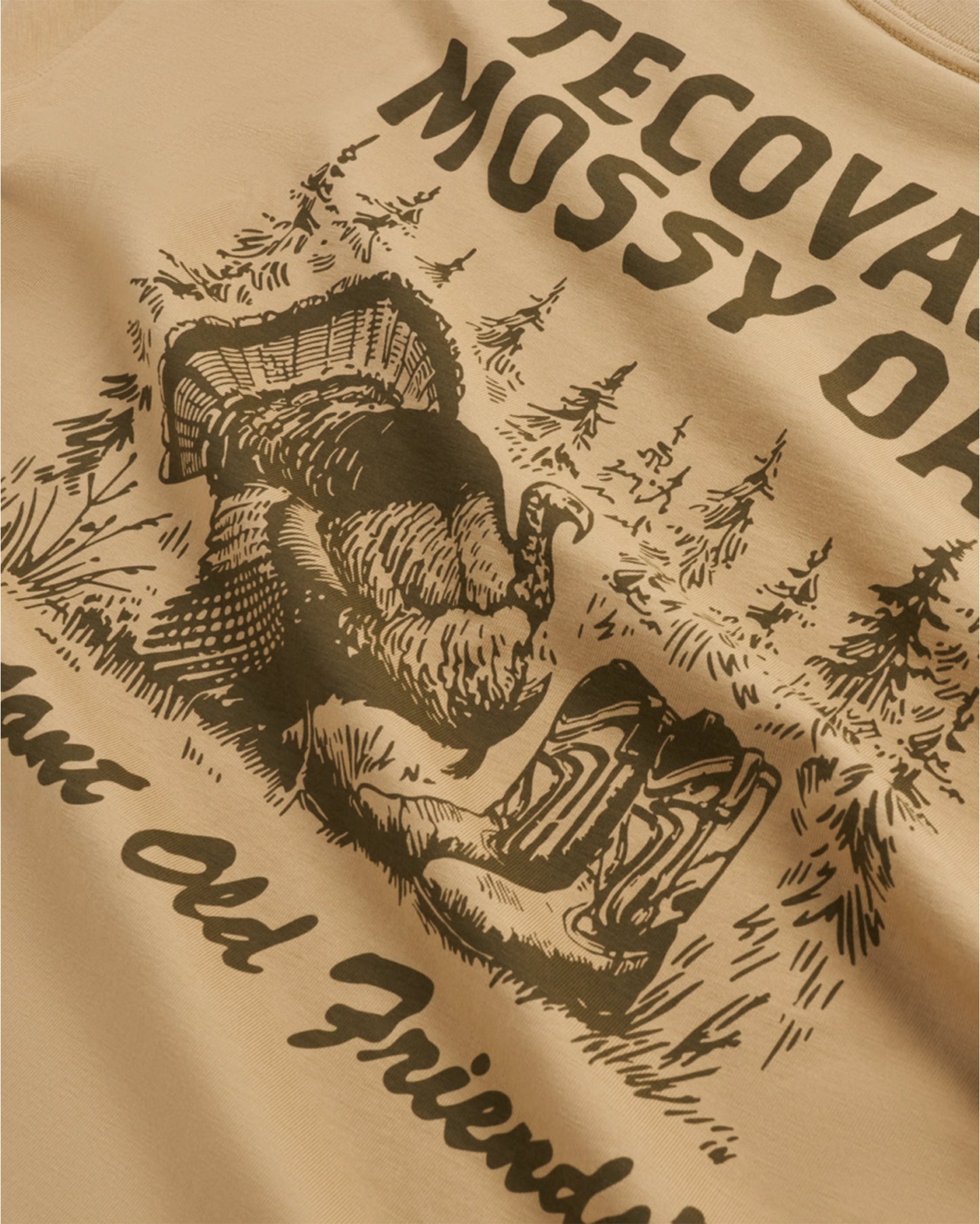 Men's Tecovas X Mossy Oak Turkey & Boots Tee - 61118-Kho