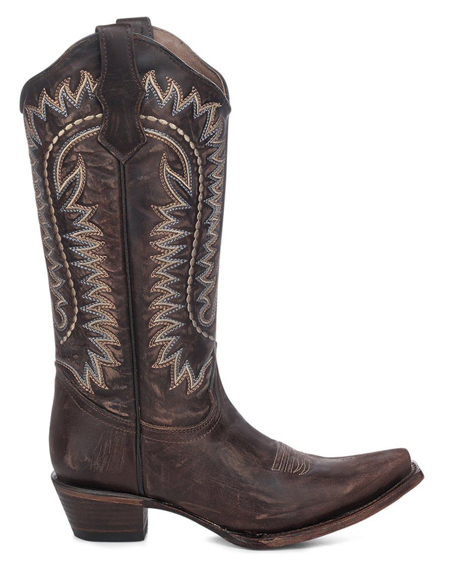Women's Modern Embroidery Western Boots  - L8014