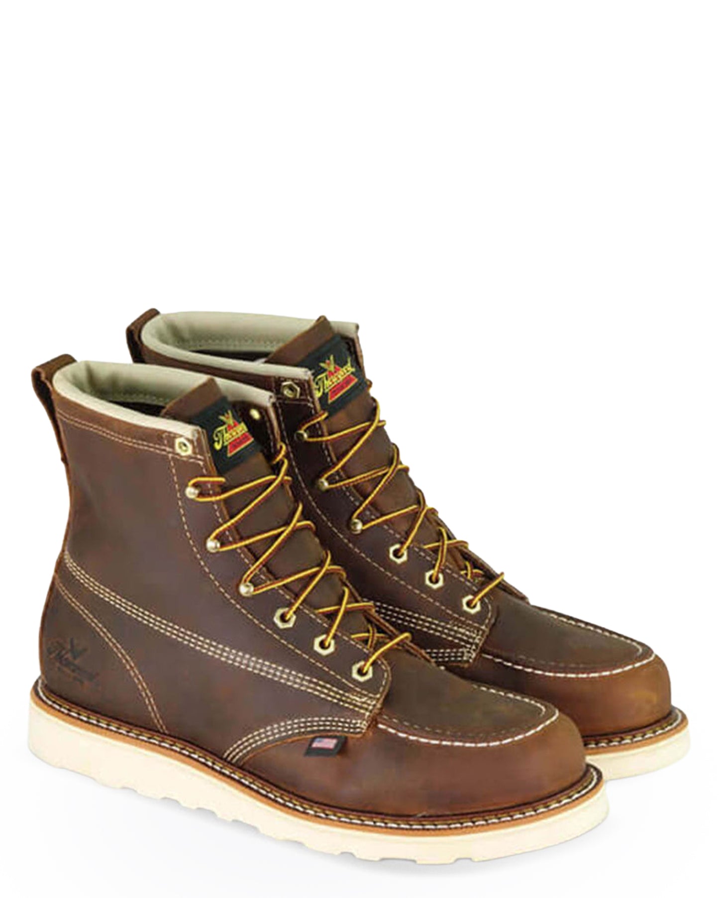 Men's American Heritage 6″ Steel Toe Moc Toe Maxwear Wedge Work Boots - 804-4575