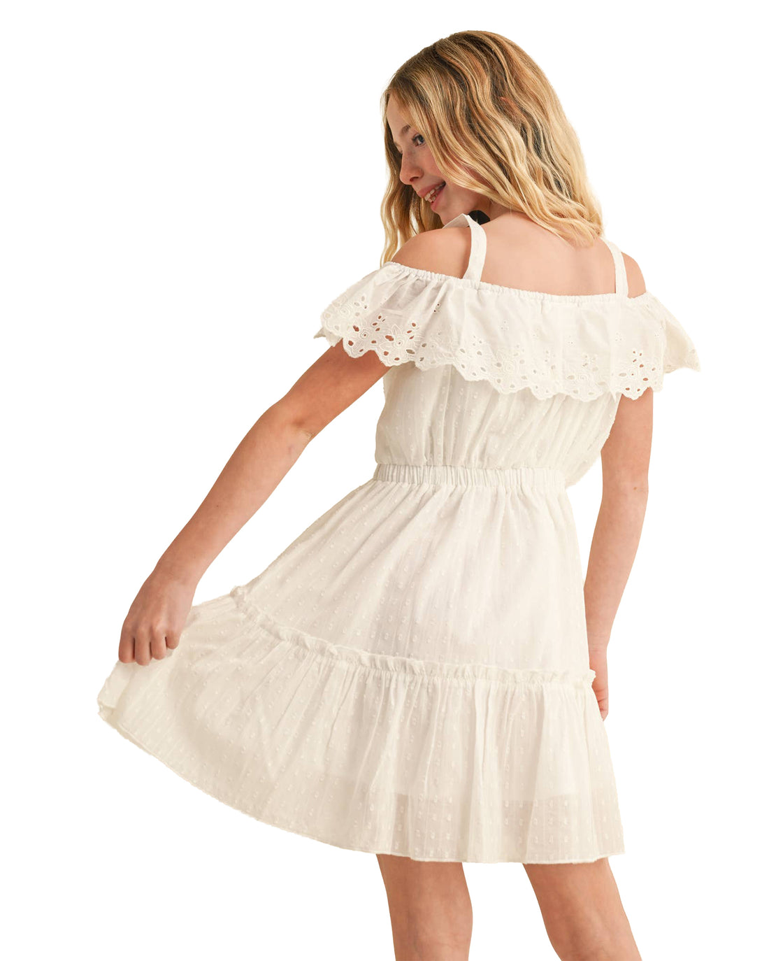 Tween Girls' Eyelet Babydoll Sundress - Kd3006Iv – Skip's Western ...