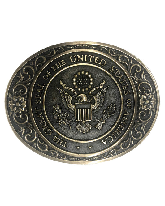 The Great Seal of USA Belt Buckle by AndWest from Skip’s Western Outfitters | AWE-653-O/S-Reg