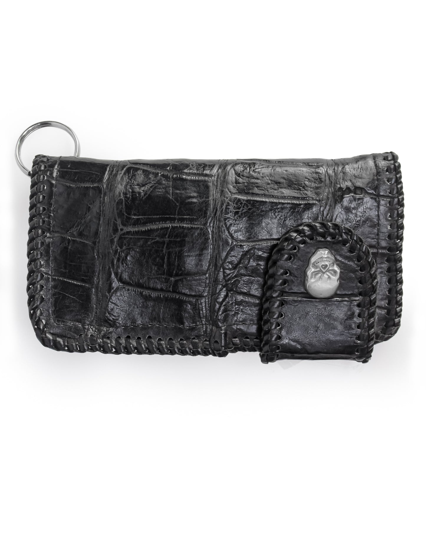 Alligator Rodeo Wallet with Chain - Black by PRC from Skip’s Western Outfitters | PRC-PRC0004-BLK