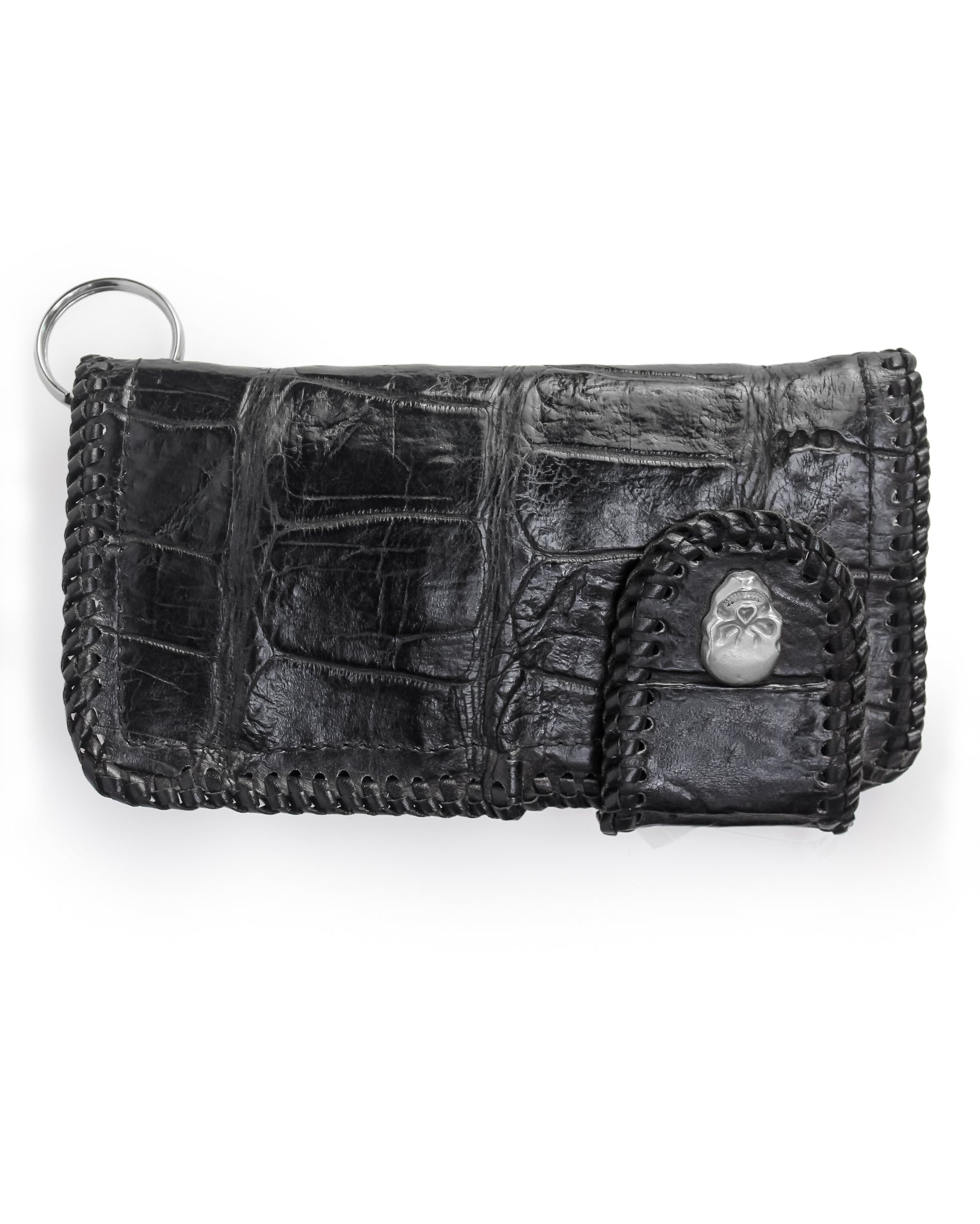 Alligator Rodeo Wallet with Chain - Black by PRC from Skip’s Western Outfitters | PRC-PRC0004-BLK