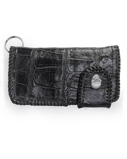 Alligator Rodeo Wallet with Chain - Black by PRC from Skip’s Western Outfitters | PRC-PRC0004-BLK