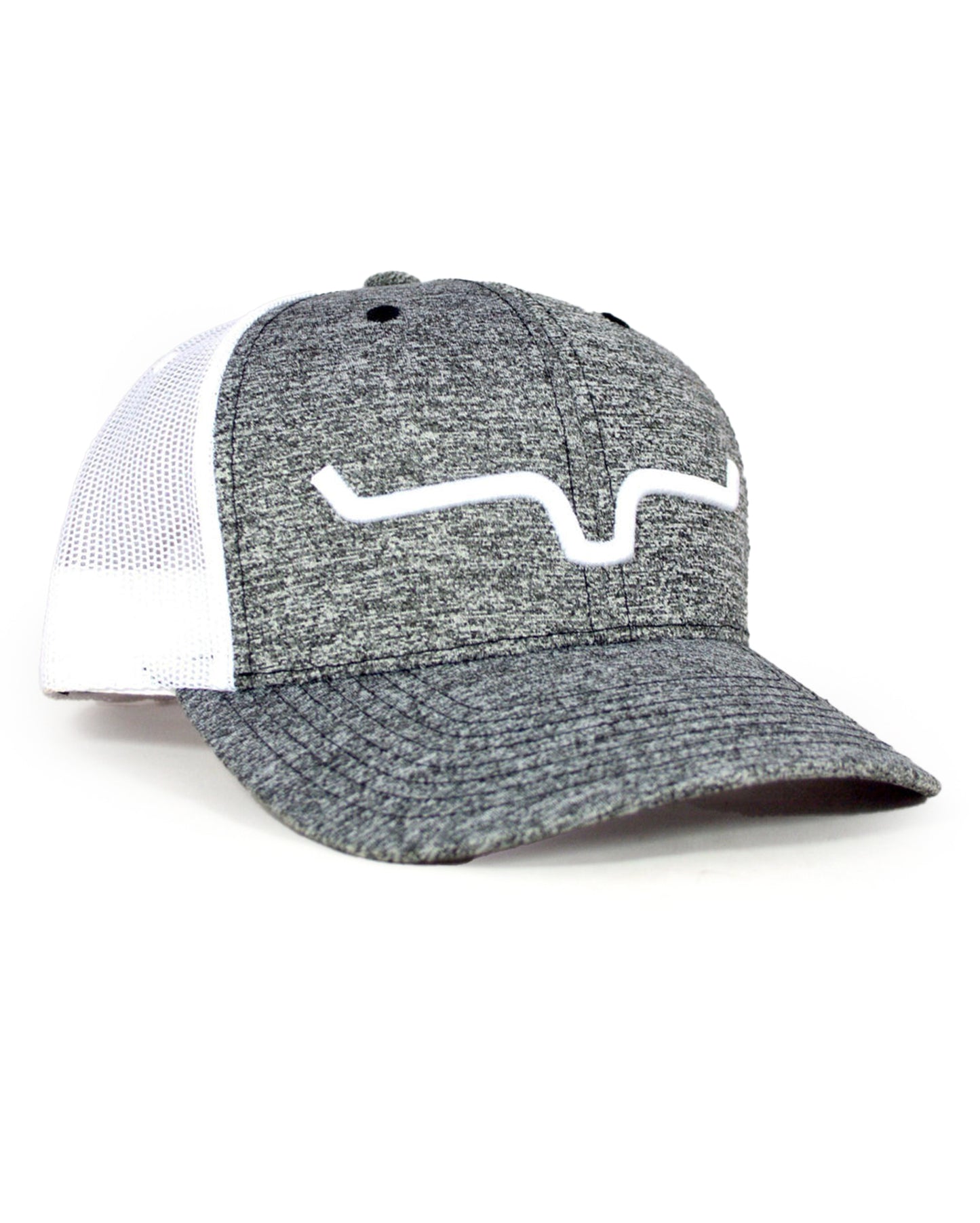 Kimes Ranch Weekly Trucker Cap in Grey Heather at Skip's Western Outfitters