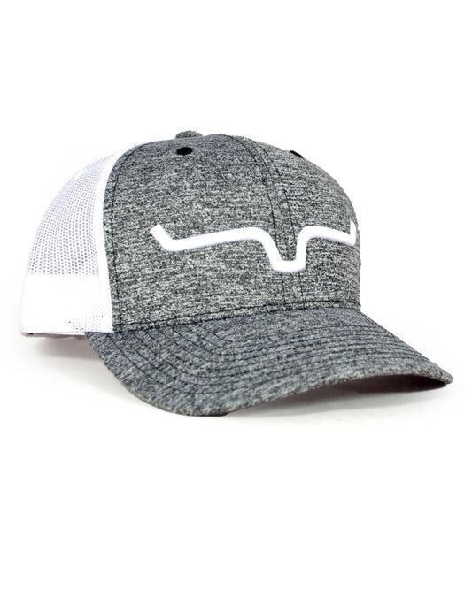 Kimes Ranch Weekly Trucker Cap in Grey Heather at Skip's Western Outfitters