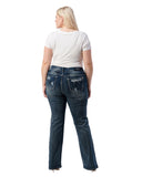 Women's Plus Size Distressed Pocket Jeans