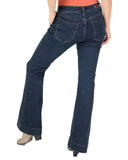 Women's Dark Wash Eazy Fit Flare Jeans