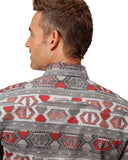 Men's Aztec Weaving Print Western Shirt