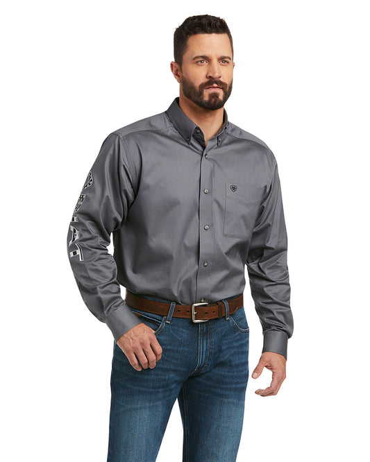 Men's Team Logo Twill Classic Fit Shirt by Ariat from Skip’s Western Outfitters | ARI-10037479-XS-R
