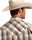 Men's Ombre Plaid Western Shirt