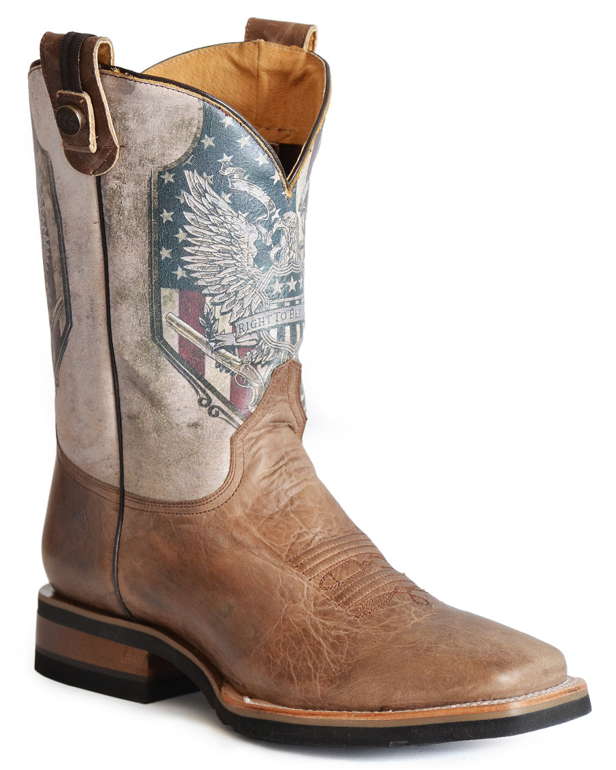 Men's 2nd Amendment Rider Western Boots by Roper from Skip’s Western Outfitters | KAR-09-020-8282-8272-BR-080-D