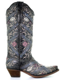 Women's Heavy Floral Embroidered Boots