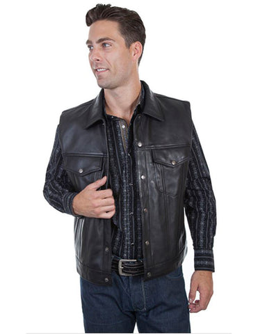 Men's Concealed Carry Lambskin Leather Jacket