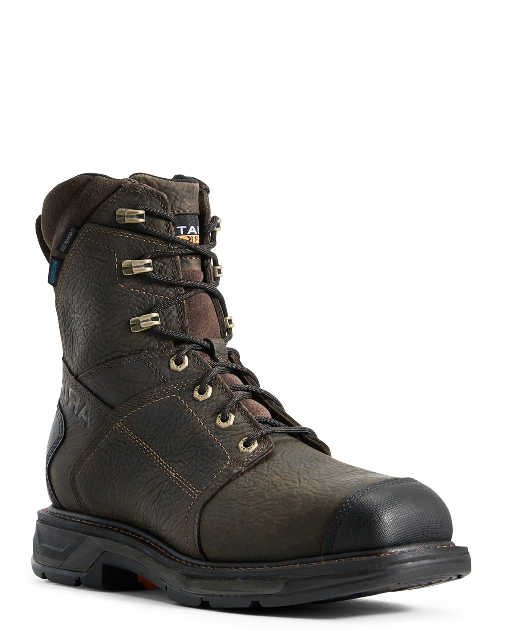 Ariat Workhog Xt H2O Carbon Toe - Scarpe Antinfortunistiche Uomo In Pelle, Impermeabili, Colore Marrone, Taglia 41 EU