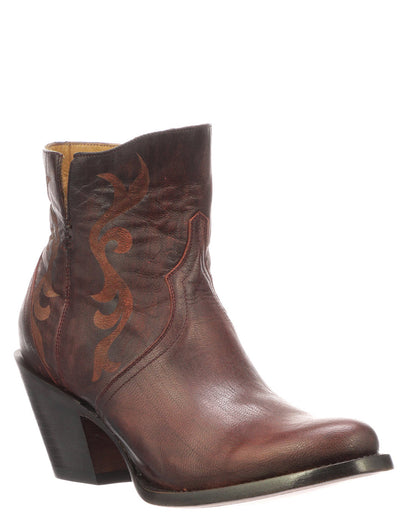 Women's Etched Short Boots by Lucchese from Skip’s Western Outfitters | LUC-M6015-065-B