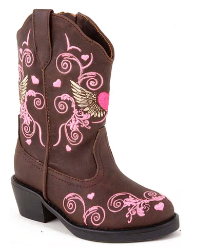 Toddler’s Flying Heart Western Boots