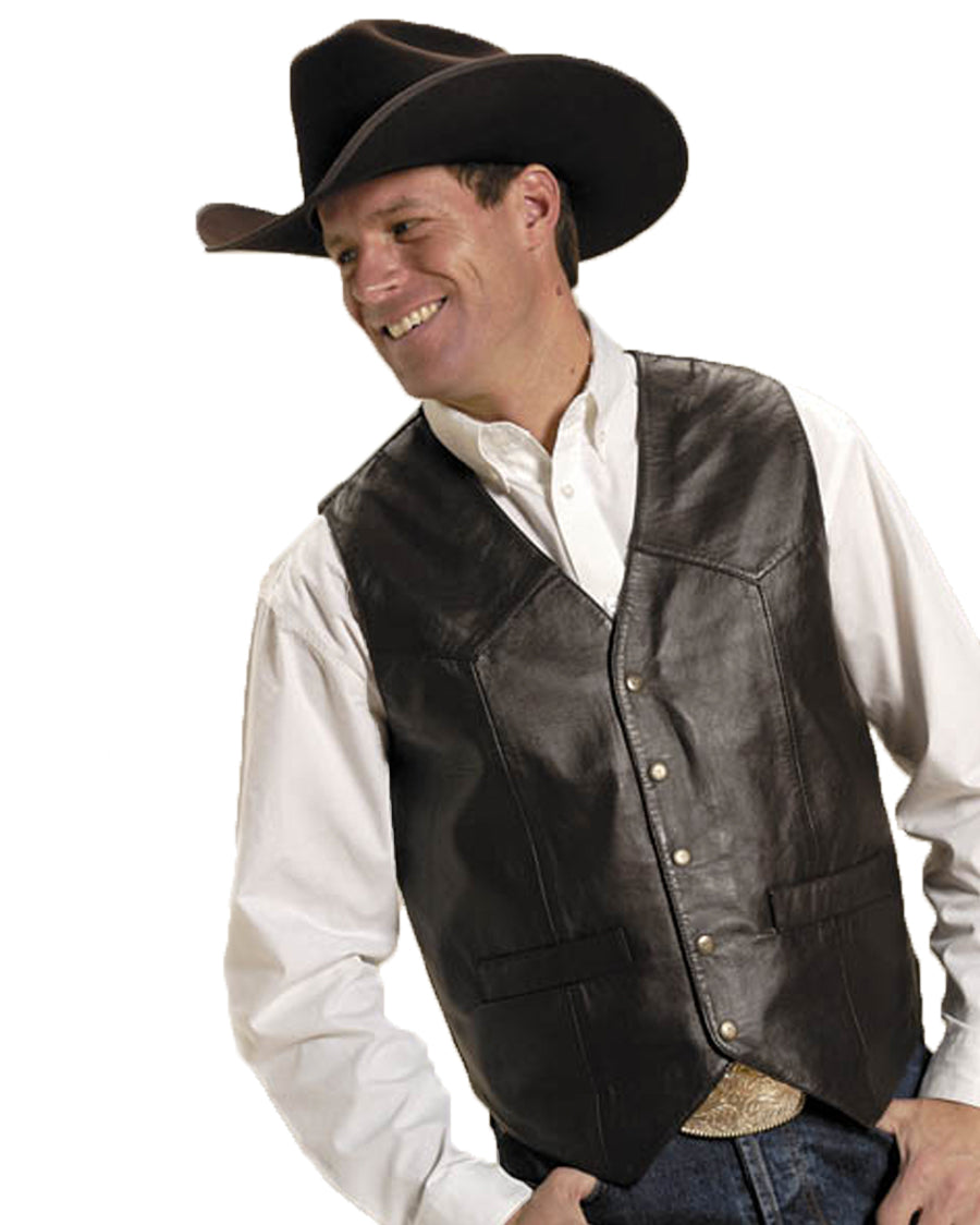 Men's Lambskin Western Vest – Skip's Western Outfitters
