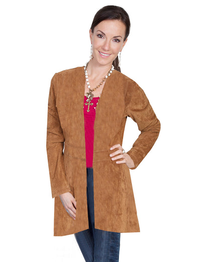 Women's Suede Fringe Maxi Coat by Scully from Skip’s Western Outfitters | SCU-L19-81-S-BLACK