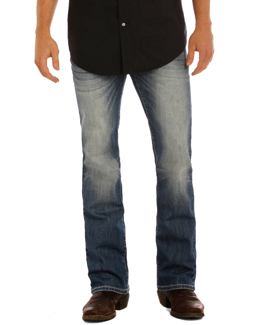Mens Re-Flex Pistol Straight Leg Jeans by Rock & Roll Denim from Skip’s Western Outfitters | 10923526379