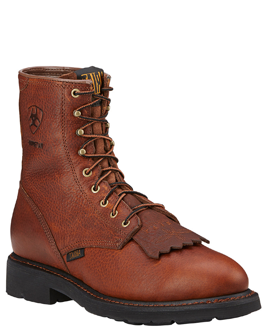 Men's Cascade 8" H20 Lace-Up Boots by Ariat from Skip’s Western Outfitters | ARI-10002397-070-EE